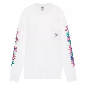 Victoria’s Secret pink floral bling shirt